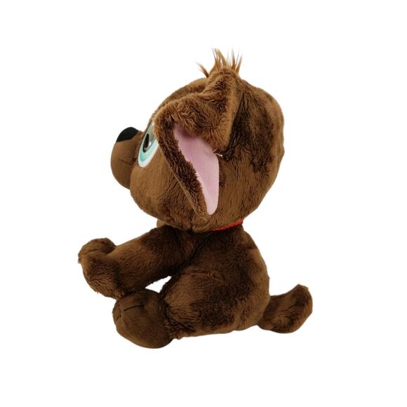 Little Tikes Rescue Tales Chocolate Lab Sad Dog Puppy Plush Red Collar - Picture 3 of 11